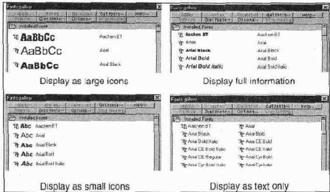      Fonts gallery